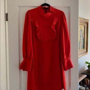 RED BCBG KNEE LENGTH DRESS